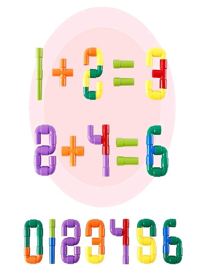 CloudTech Colorful Creative Pipe Puzzle Building Blocks for Kids/Pipe Puzzle Building (Multi Colored), 50 Pcs - Image 2